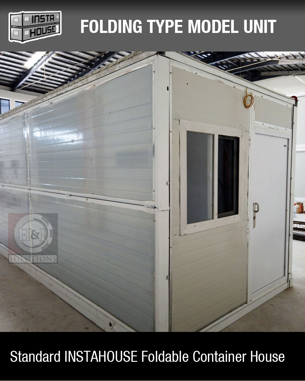 INSTAHOUSE Pre-Fabricated Container House Model Unit FOLDING Type