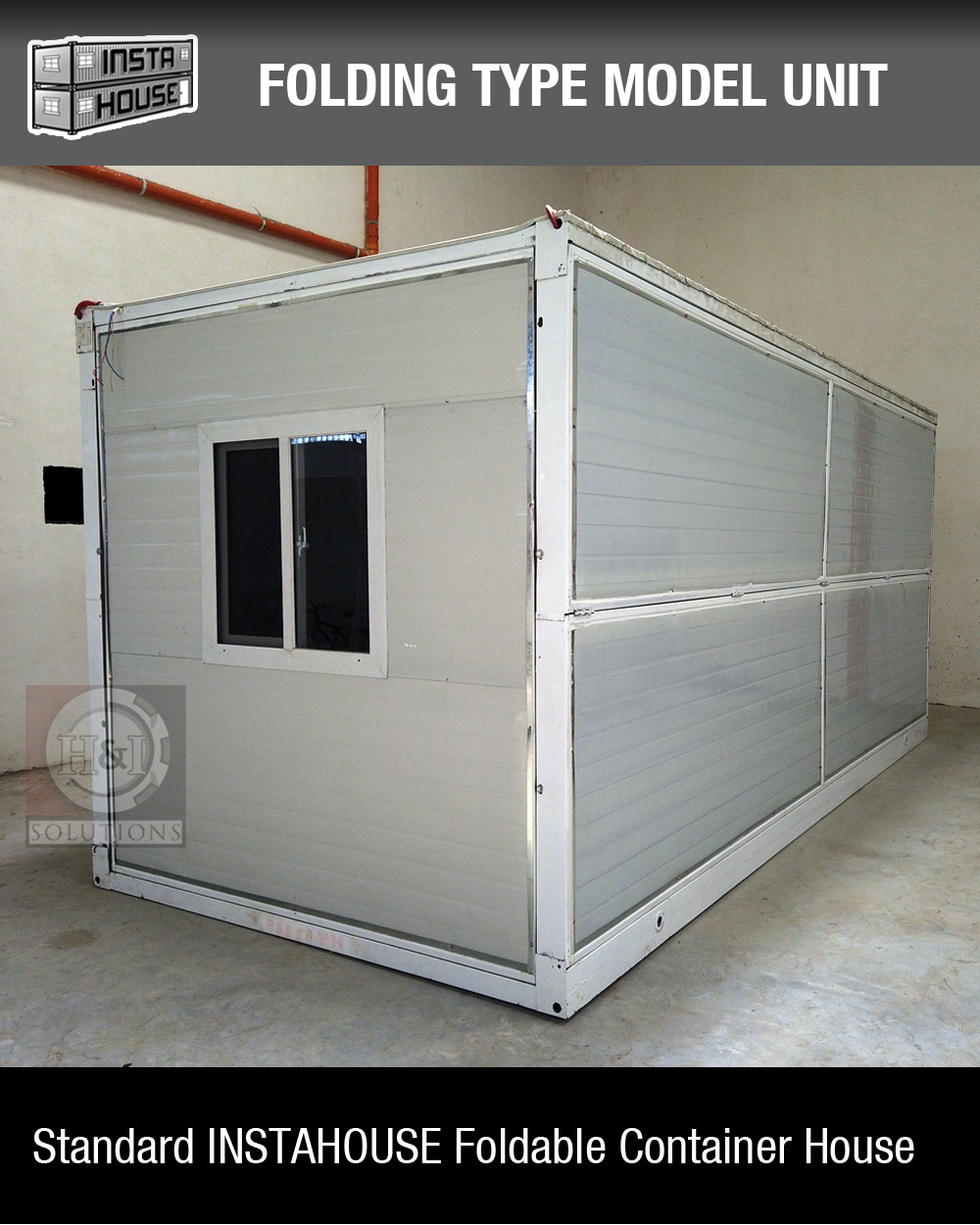 INSTAHOUSE Pre-Fabricated Container House Model Unit FOLDING Type