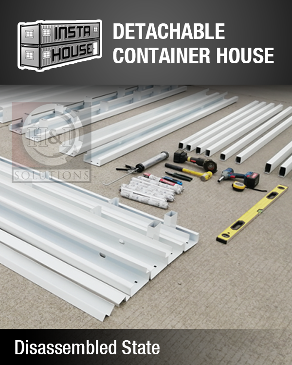INSTAHOUSE Pre-Fabricated Container House Detachable Type