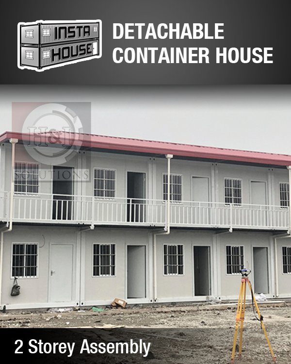 INSTAHOUSE Pre-Fabricated Container House Detachable Type