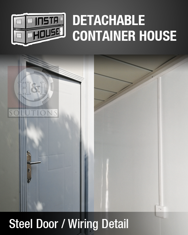 INSTAHOUSE Pre-Fabricated Container House Detachable Type